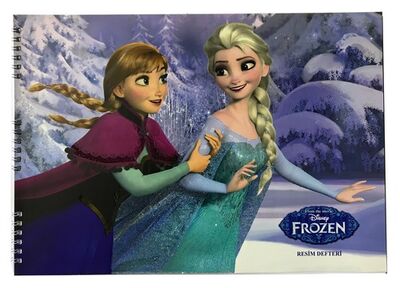 Frozen 25 x 35 cm Karton Kapak Spiralli Resim Defteri 15 Yaprak - 3