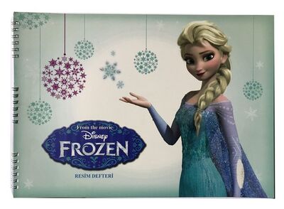 Frozen 25 x 35 cm Karton Kapak Spiralli Resim Defteri 15 Yaprak - 2