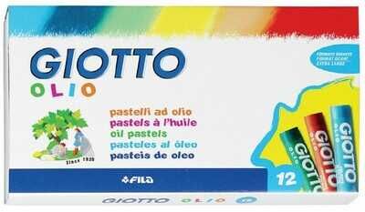 Giotto Pastel Boya, Yuvarlak Gövde, Karton Kutu, 12 Renk - 1