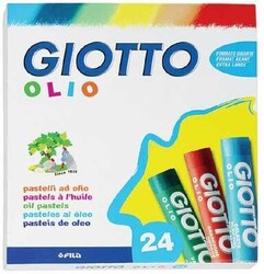Giotto Pastel Boya, Yuvarlak Gövde, Karton Kutu, 24 Renk