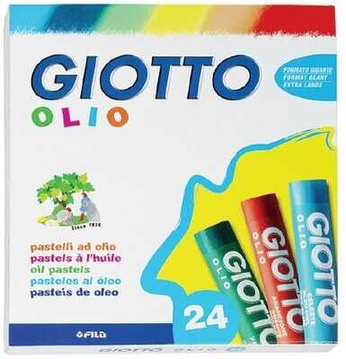 Giotto Pastel Boya, Yuvarlak Gövde, Karton Kutu, 24 Renk - 1