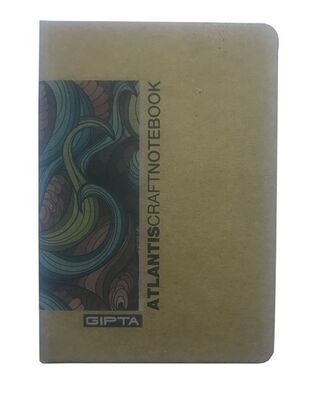 Gıpta 2145 Atlantis Sert Kapak Kraft Bloknot A6 Düz 100 Yaprak - 2