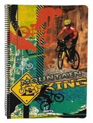 Gıpta A4 Karton Kapak Spiralli Defter Çizgili 120 Yaprak M:3