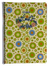 Gıpta A4 Karton Kapak Spiralli Defter Çizgili 120 Yaprak M:6