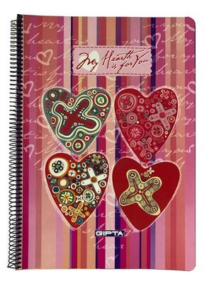 Gıpta A4 Karton Kapak Spiralli Defter Çizgili 120 Yaprak - 7