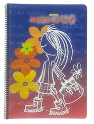 Gıpta A4 Karton Kapak Spiralli Defter Çizgili 96 Yaprak M:2
