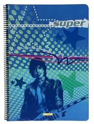 Gıpta A4 Karton Kapak Spiralli Defter Çizgili 96 Yaprak M:11