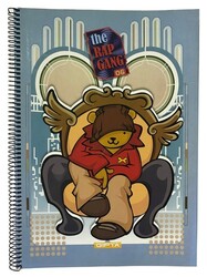 Gıpta A4 Karton Kapak Spiralli Defter Kareli 144 Yaprak - 4