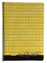 Gıpta A4 Karton Kapak Spiralli Defter Kareli 96 Yaprak M:2