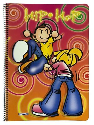 Gıpta A4 Karton Kapak Spiralli Defter Kareli 96 Yaprak - 5