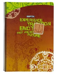 Gıpta A4 Karton Kapak Spiralli Defter Kareli 96 Yaprak M:7