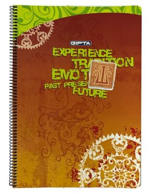 Gıpta A4 Karton Kapak Spiralli Defter Kareli 96 Yaprak - 7