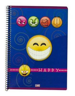 Gıpta A5 Karton Kapak Spiralli Defter, Kareli, 72 Yaprak - 1