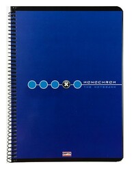 Gıpta A5 Karton Kapak Spiralli Defter, Kareli, 96 Yaprak M:3