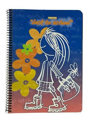 Gıpta A5 Karton Kapak Spiralli Defter, Kareli, 96 Yaprak - 5