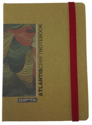 Gıpta  Atlantis  Sert Kapak Kraft Yaprak Defter, 13x18cm 100 Yaprak - 1