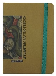 Gıpta  Atlantis  Sert Kapak Kraft Yaprak Defter, 13x18cm 100 Yaprak - 2
