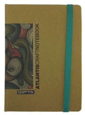 Gıpta  Atlantis  Sert Kapak Kraft Yaprak Defter, 13x18cm 100 Yaprak - 2