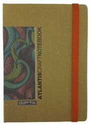 Gıpta  Atlantis  Sert Kapak Kraft Yaprak Defter, 13x18cm 100 Yaprak - 3