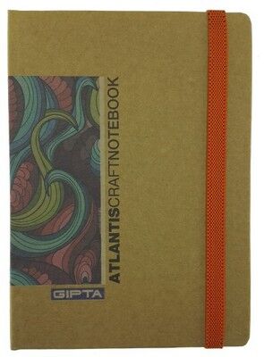 Gıpta  Atlantis  Sert Kapak Kraft Yaprak Defter, 13x18cm 100 Yaprak - 3