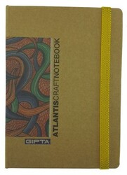 Gıpta  Atlantis  Sert Kapak Kraft Yaprak Defter, 13x18cm 100 Yaprak - 4