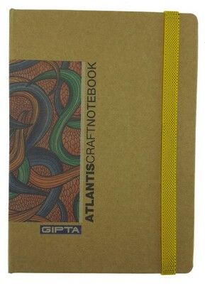 Gıpta  Atlantis  Sert Kapak Kraft Yaprak Defter, 13x18cm 100 Yaprak - 4