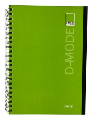 Gıpta D-Mode A4 Spiralli Sert Kapak 3 Konulu (2 Kareli +1 Çizgili) Defter 120 Yaprak - 1