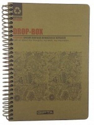 Gıpta  Drop-Box Sert Kapak,Spiralli  Kraft Yaprak Defter 17x24 cm 100 Yaprak - 2