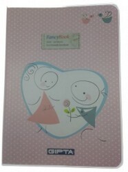 Gıpta  Fancy Book, Plastik Esnek Kapak Defter,,Çizgili  13x18 cm 120 Yaprak - 7