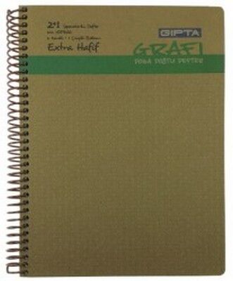 Gıpta Grafi ,Sert Kapak, Spiralli Extra Hafif 2+1 Ayraçlı Defter , 22,5x30cm 120Yaprak - 2
