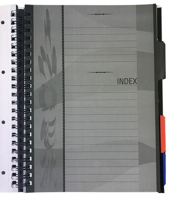 Gürpaş A4  Spiralli Sert Kapak 5 Konulu (4 Kareli +1 Çizgili)  Defter  200 Yaprak - 6
