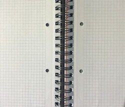 Gürpaş A4  Spiralli Sert Kapak 5 Konulu (4 Kareli +1 Çizgili)  Defter  200 Yaprak - 4