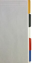 Gürpaş A4  Spiralli Sert Kapak 5 Konulu (4 Kareli +1 Çizgili)  Defter  200 Yaprak - 5