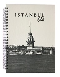 Gürpaş A4  Spiralli Sert Kapak 5 Konulu (4 Kareli +1 Çizgili)  Defter  200 Yaprak - 3