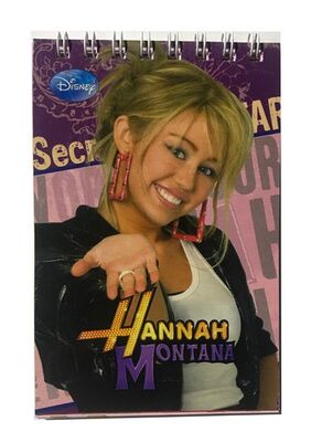 Hannah Montana A7 Karton Kapak Spiralli Cep Bloknot ,Çizgili, 40 Yaprak - 1
