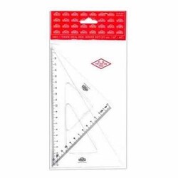 Hatas Teknik Okul Öğrenci Gönye Seti 21 cm / 60-45°
