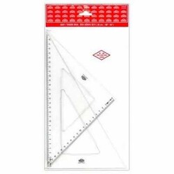 Hatas Teknik Okul Öğrenci Gönye Seti 30 cm / 60-45°