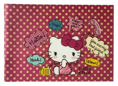 Hello Kitty  A4 PP Kapak Resim Defteri 30 Yaprak - 1