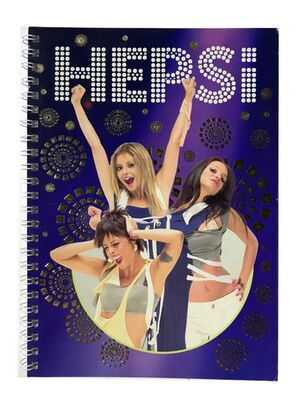 Hepsi A5 Yaldızlı Karton Kapak Spiralli Defter Kareli 80 Yaprak - 2