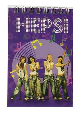 Hepsi A7 Karton Kapak Spiralli Cep Bloknot Kareli 40 Yaprak - 1
