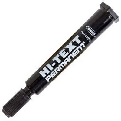 Hi-text 830 PC Permanent Markör, Kesik Uç, Siyah - 1