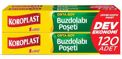 Koroplast Buzdolabı Poşeti Orta Boy 120'li  - 1