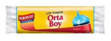 Koroplast Çöp Torbası Orta Boy 55x60 cm 15'li - 1