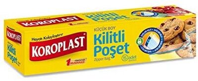 Koroplast Kilitli Poşet Küçük Boy 19X25 cm 15'li - 1