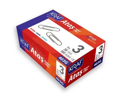 Kraf Ataş No:3 403G 28 mm 100'lü Paket - 1