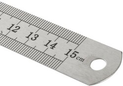 Kraf Çelik Cetvel  15 cm Inch Ölçülü 515G
