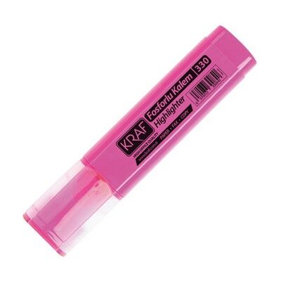 Kraf Fosforlu Kalem 330 Pembe - 1