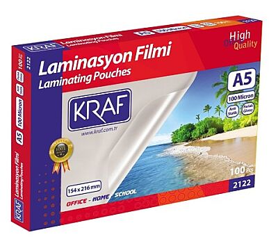 Kraf Laminasyon Filmi Parlak A5 125 Mıc 100'lü 2125 - 1