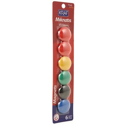 Kraf Mıknatıs Blisterli 30 mm 6'lı 503G - 1