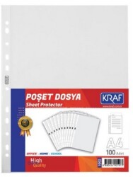 Kraf Poşet Dosya A4 xL 100'lü Paket 1002